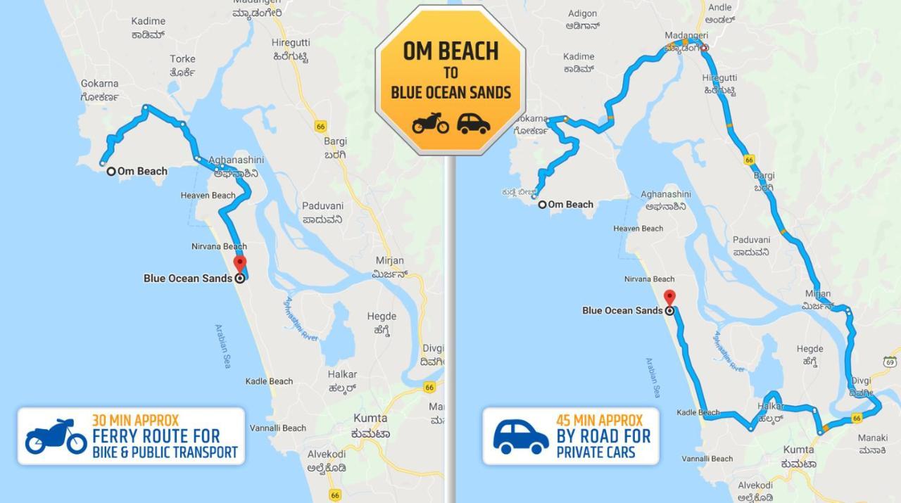 Blue Ocean Sands - On The Beach Kumta المظهر الخارجي الصورة